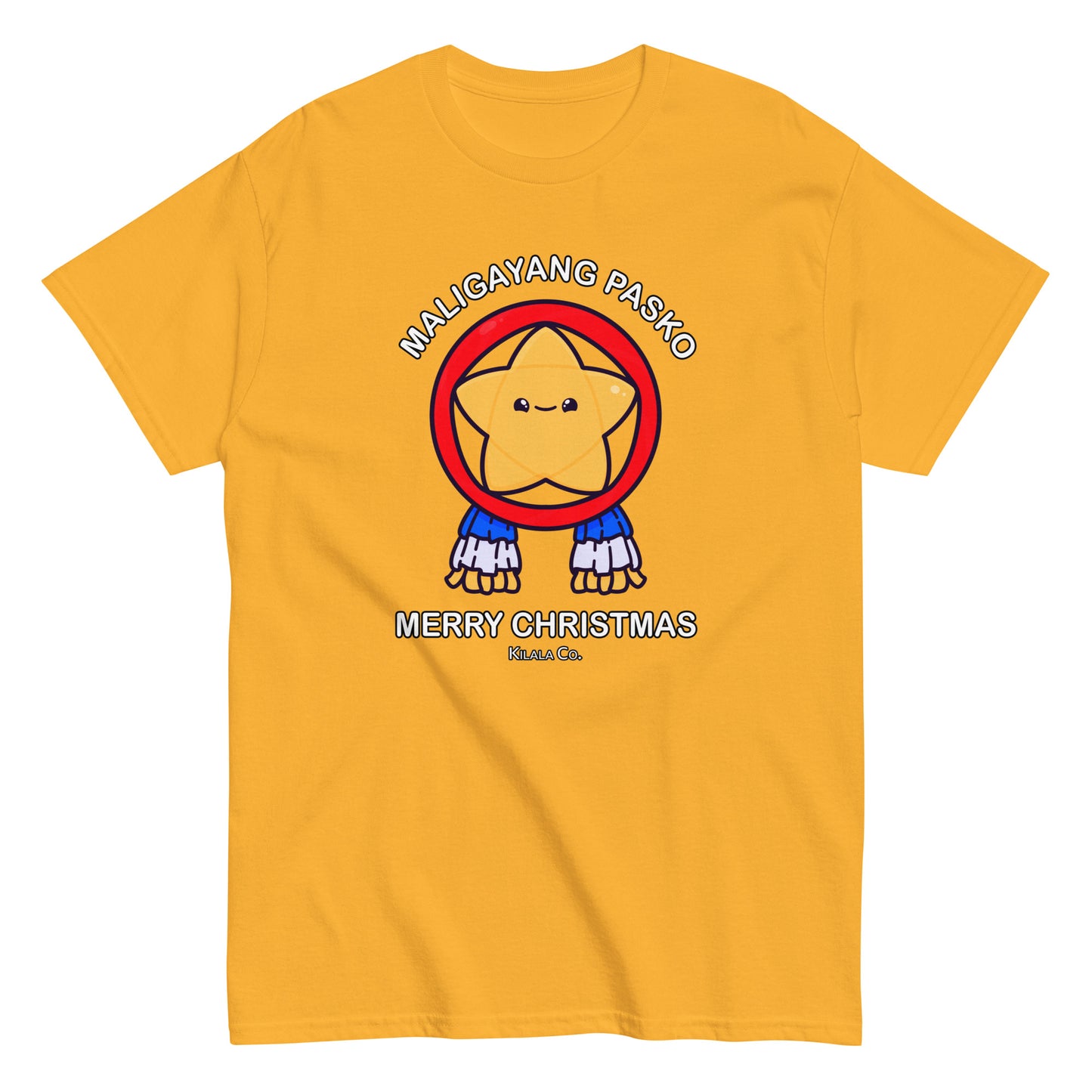 Maligayang Pasko Gold Cuties Star T-shirt (Men's)