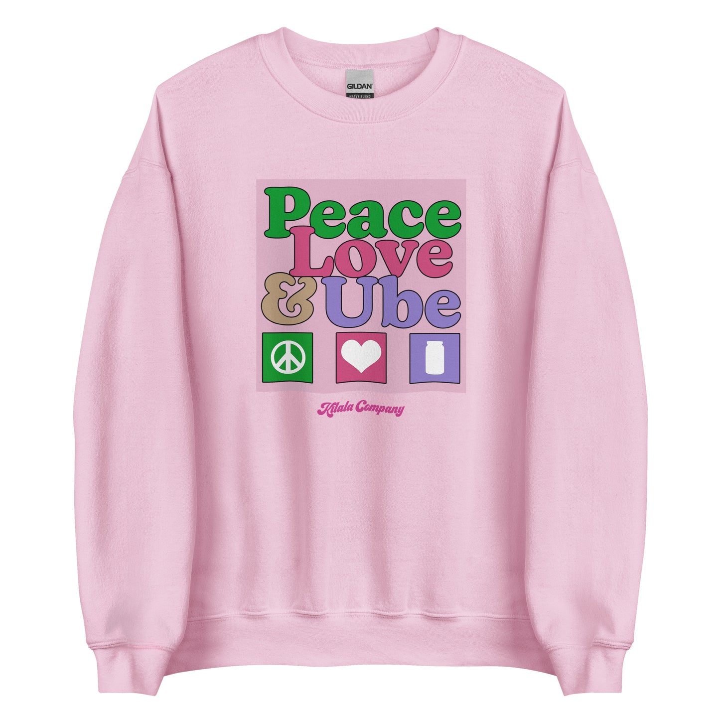 Peace Love and Ube Unisex Sweatshirt
