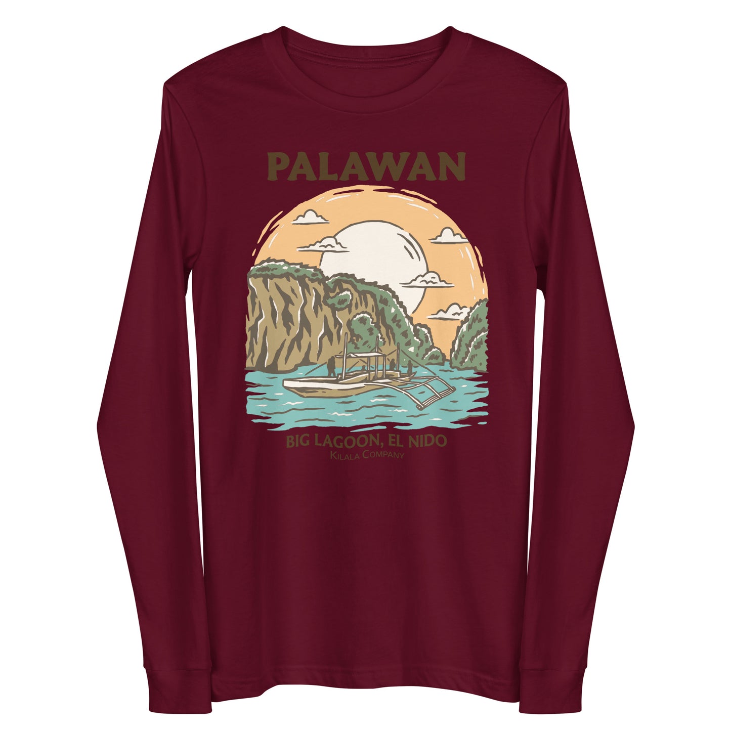 Palawan Big Lagoon Unisex Long Sleeve Tee