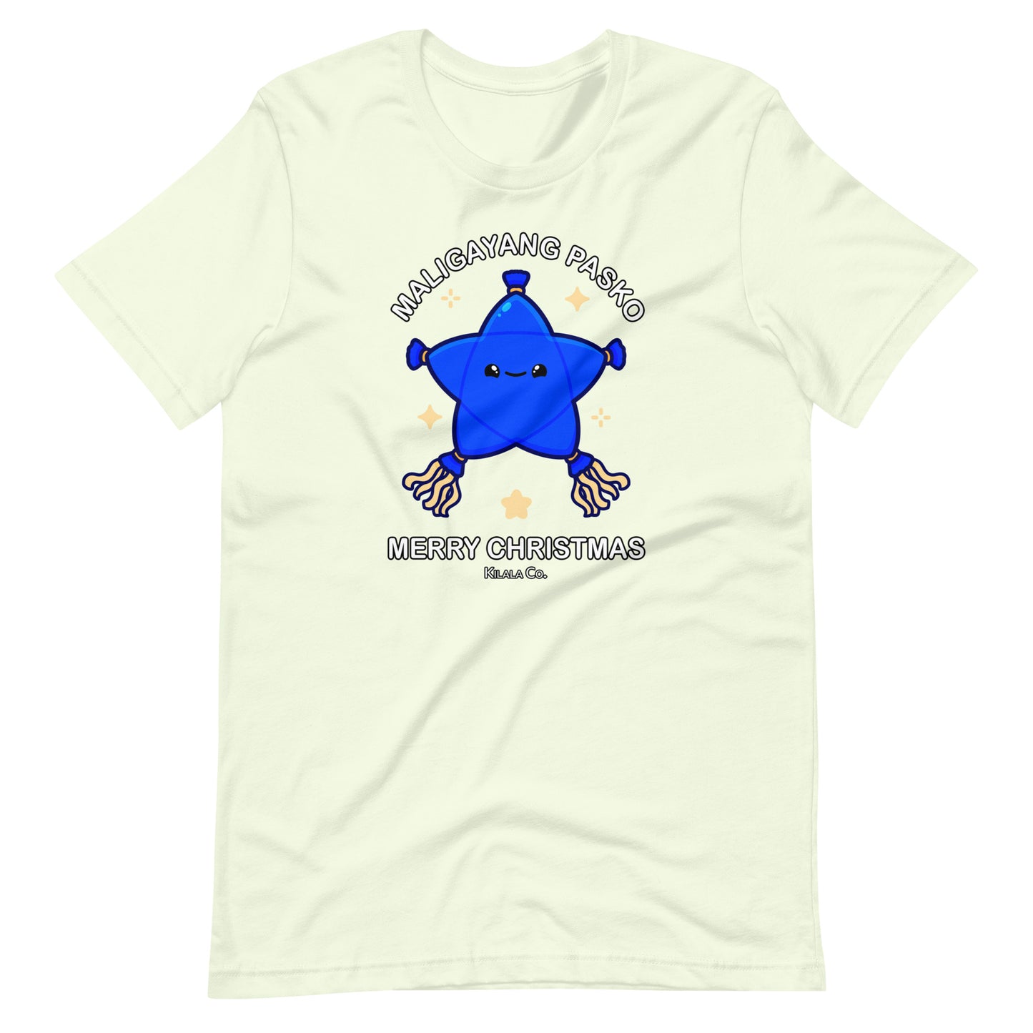 Maligayang Pasko Blue Cuties Star T-shirt (Unisex)