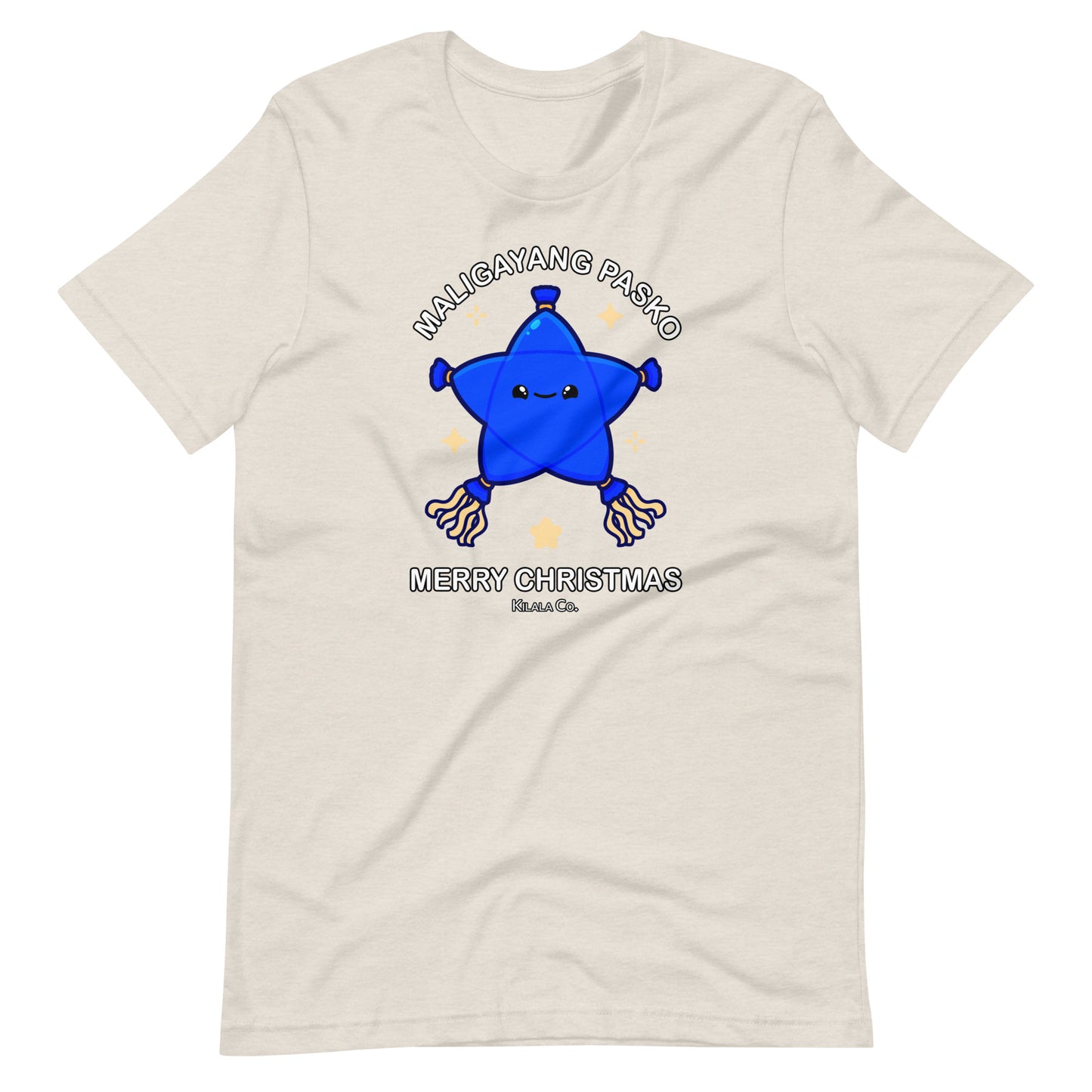 Maligayang Pasko Blue Cuties Star T-shirt (Unisex)