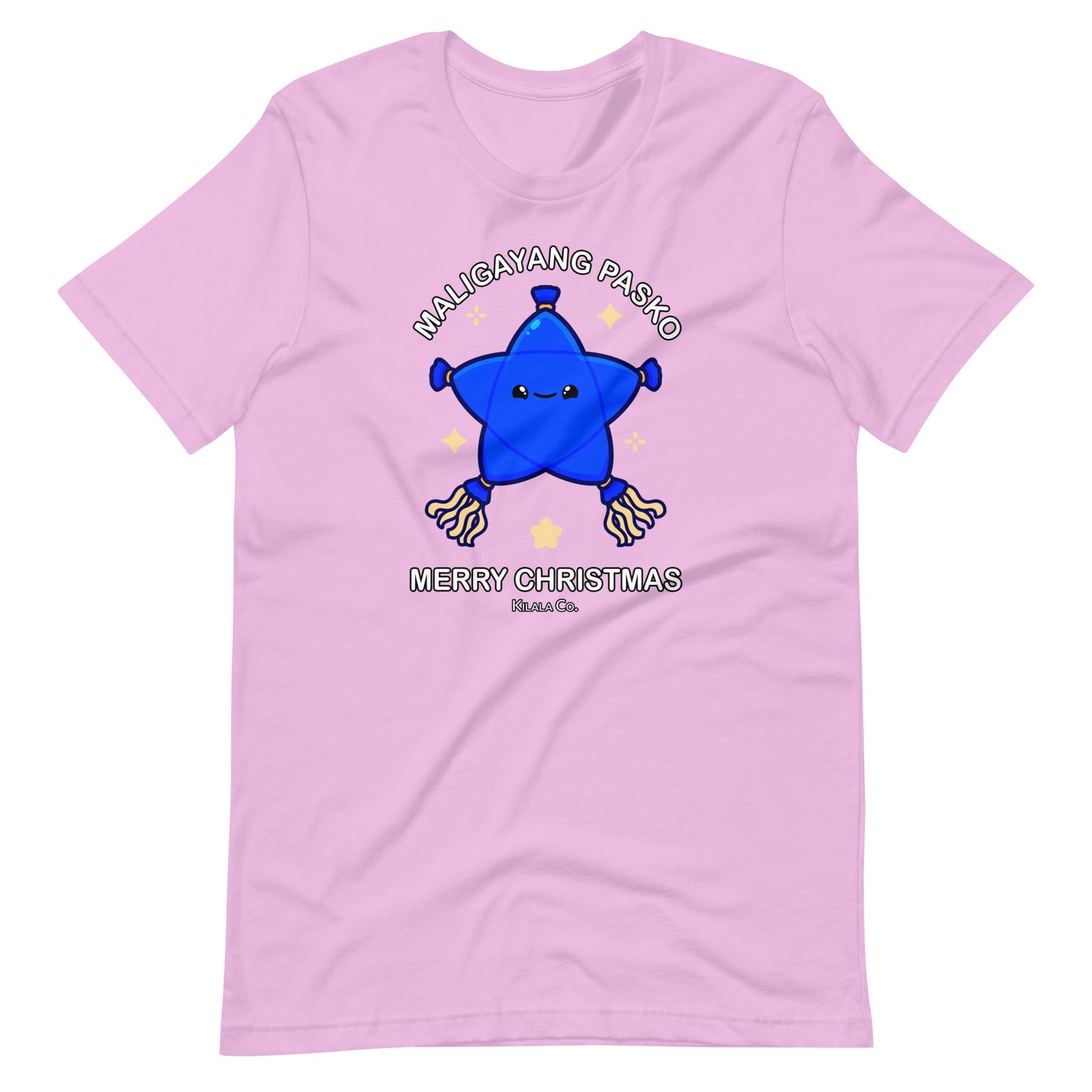 Maligayang Pasko Blue Cuties Star T-shirt (Unisex)