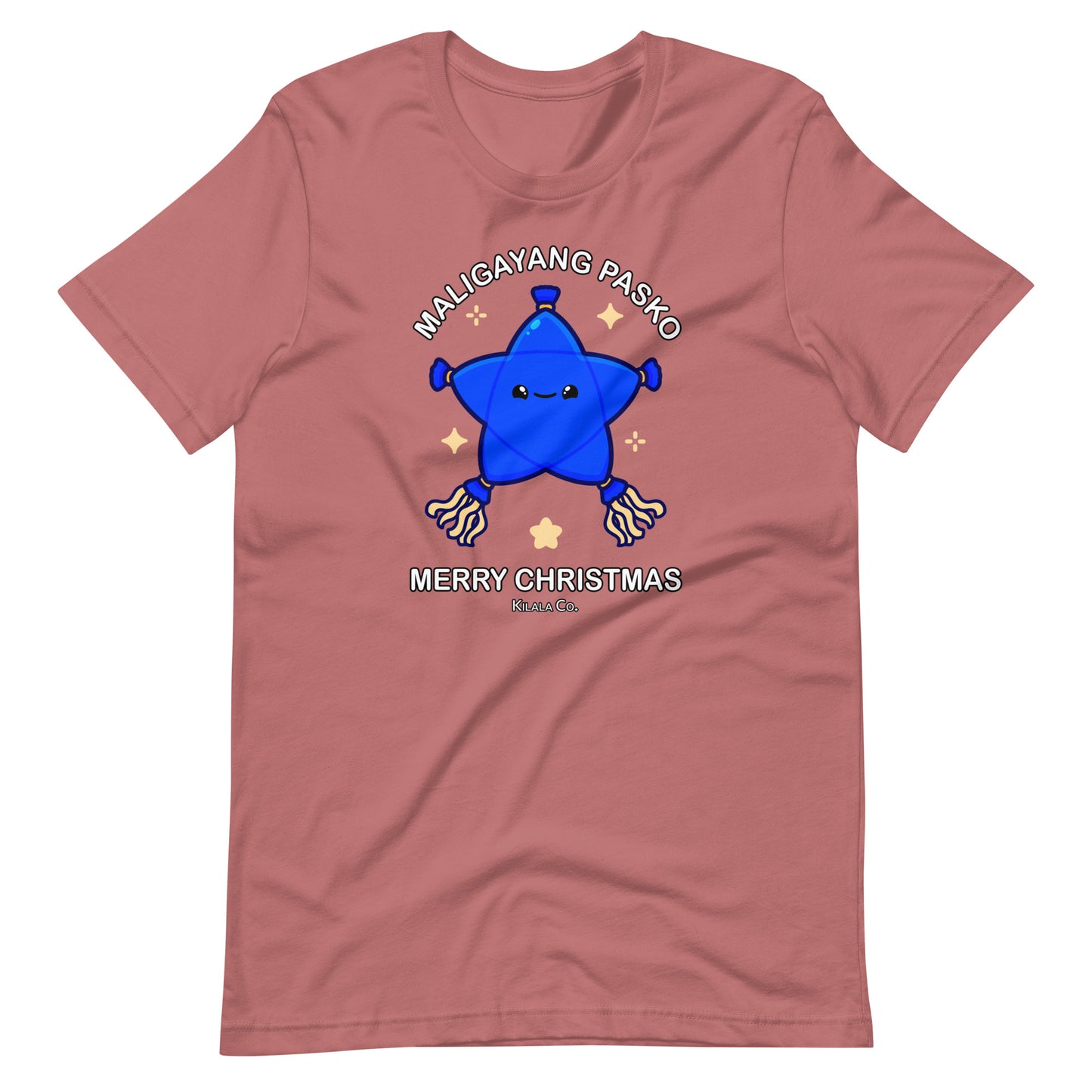 Maligayang Pasko Blue Cuties Star T-shirt (Unisex)