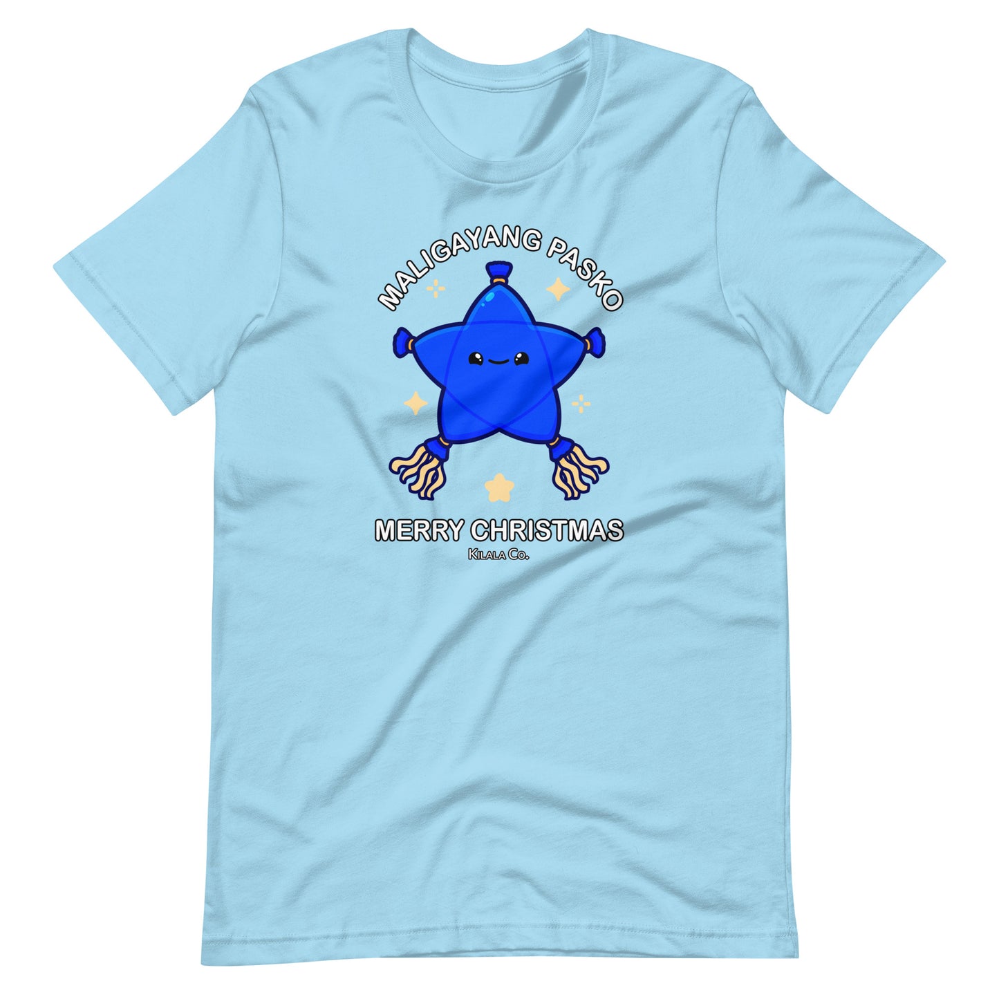 Maligayang Pasko Blue Cuties Star T-shirt (Unisex)