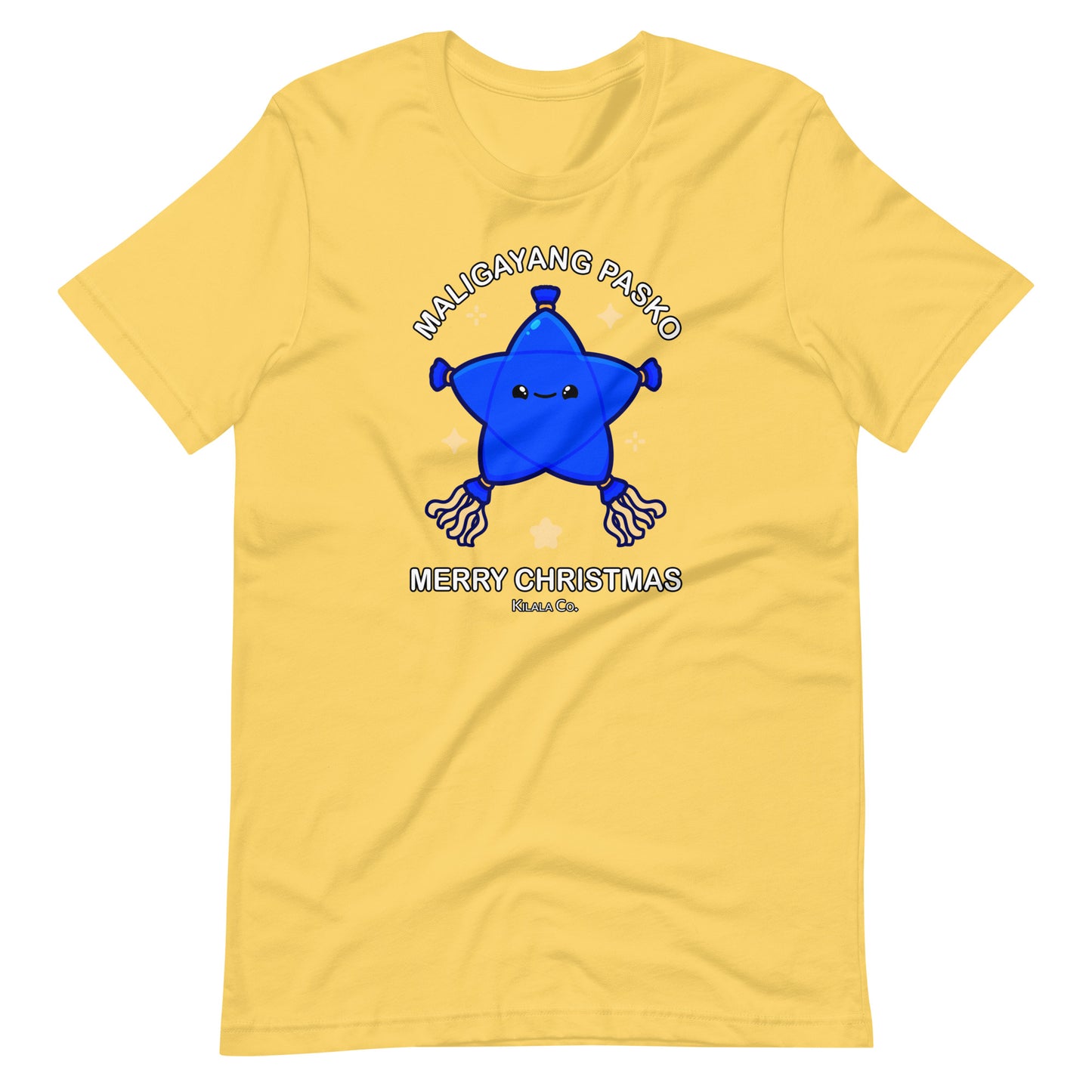 Maligayang Pasko Blue Cuties Star T-shirt (Unisex)