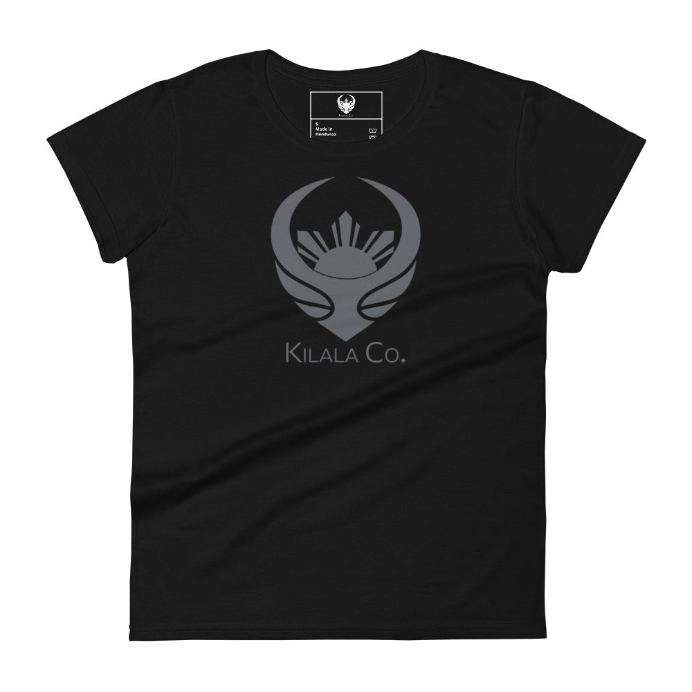 Kilala Co. Brand Naisten lyhythihainen t-paita - harmaa logo