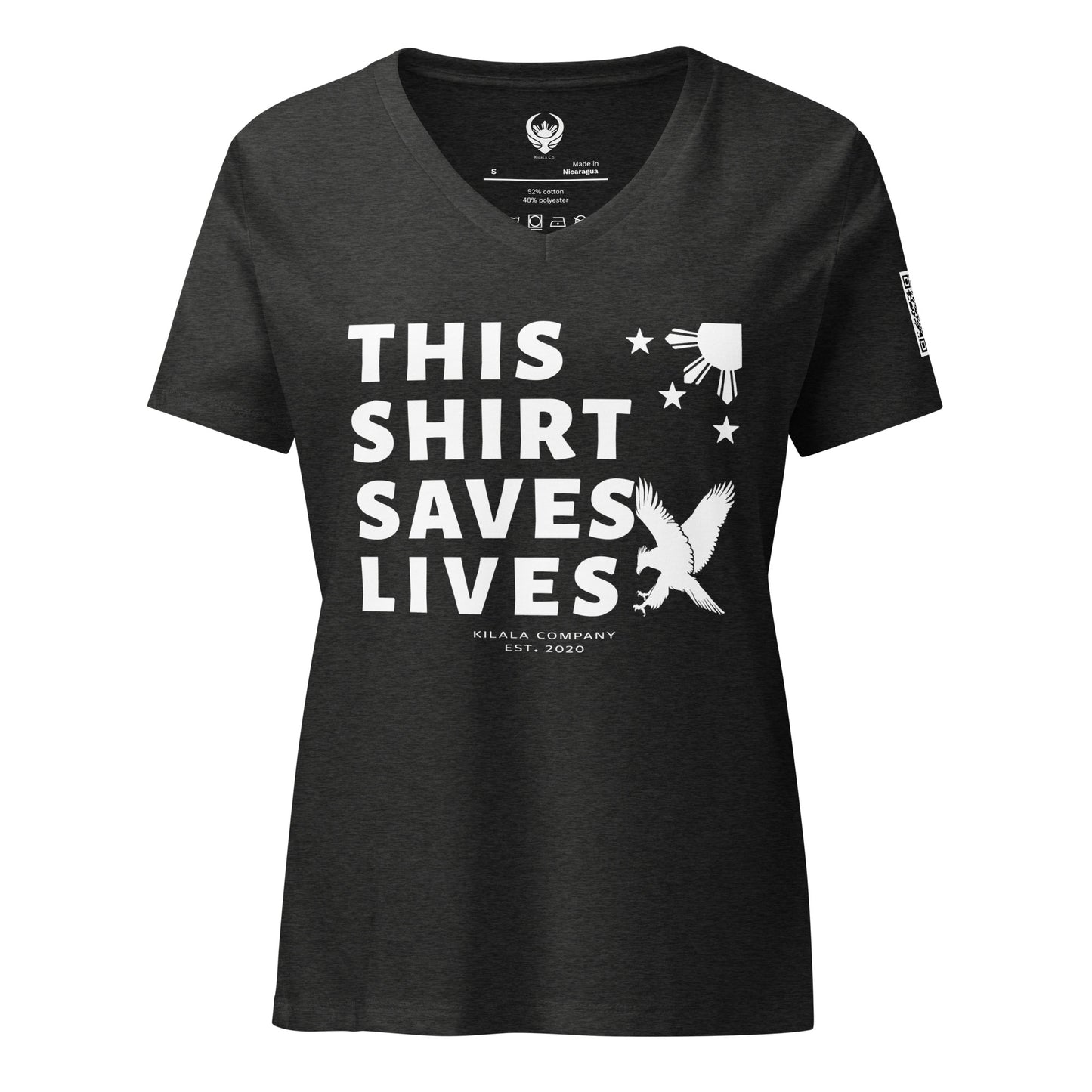 This Shirt Saves Lives V-neck T-Shirt - Philippine Eagle (Women’s)