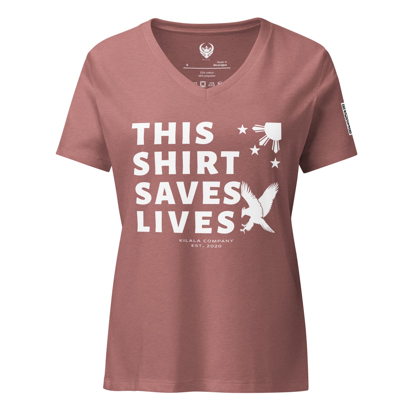 This Shirt Saves Lives V-neck T-Shirt - Philippine Eagle (Women’s)