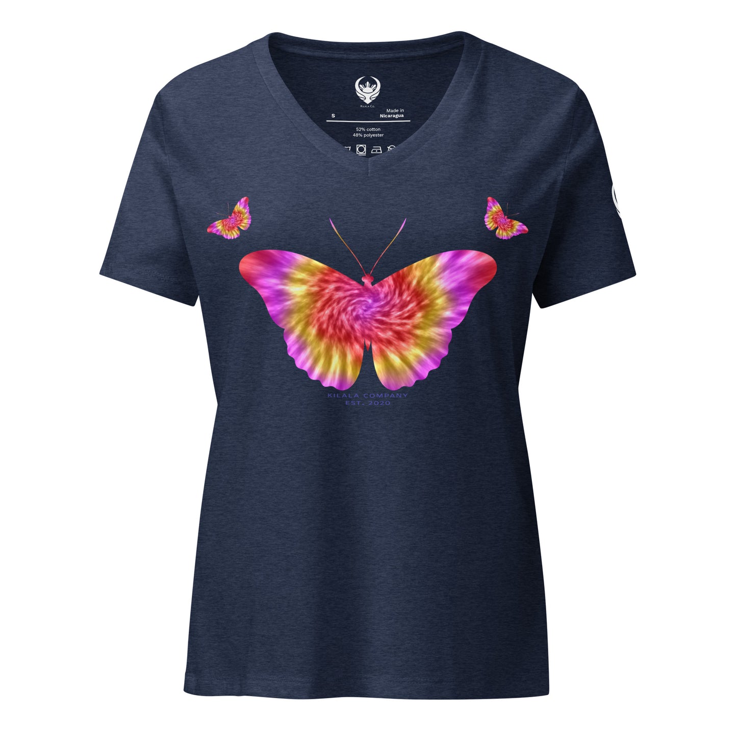 Butterfly Tie-dye Relaxed V-neck T-shirt (Women’s)