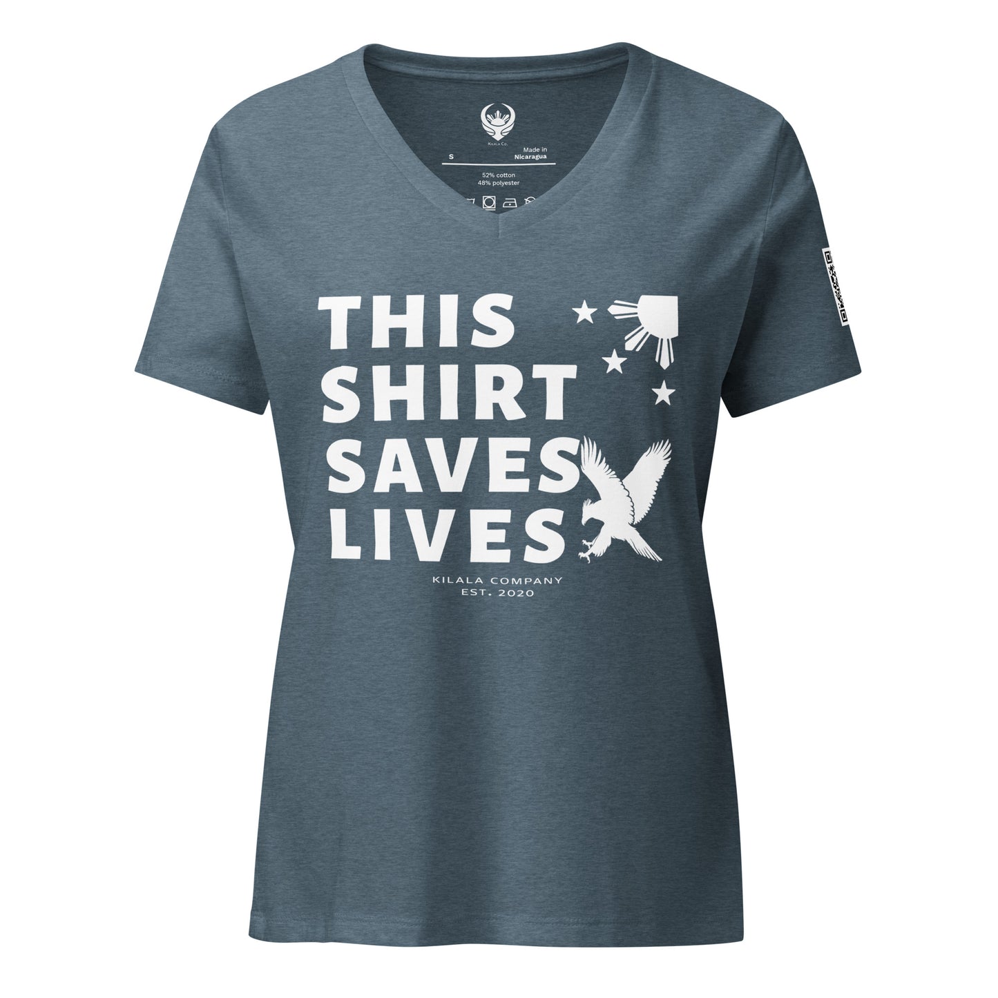 This Shirt Saves Lives V-neck T-Shirt - Philippine Eagle (Women’s)