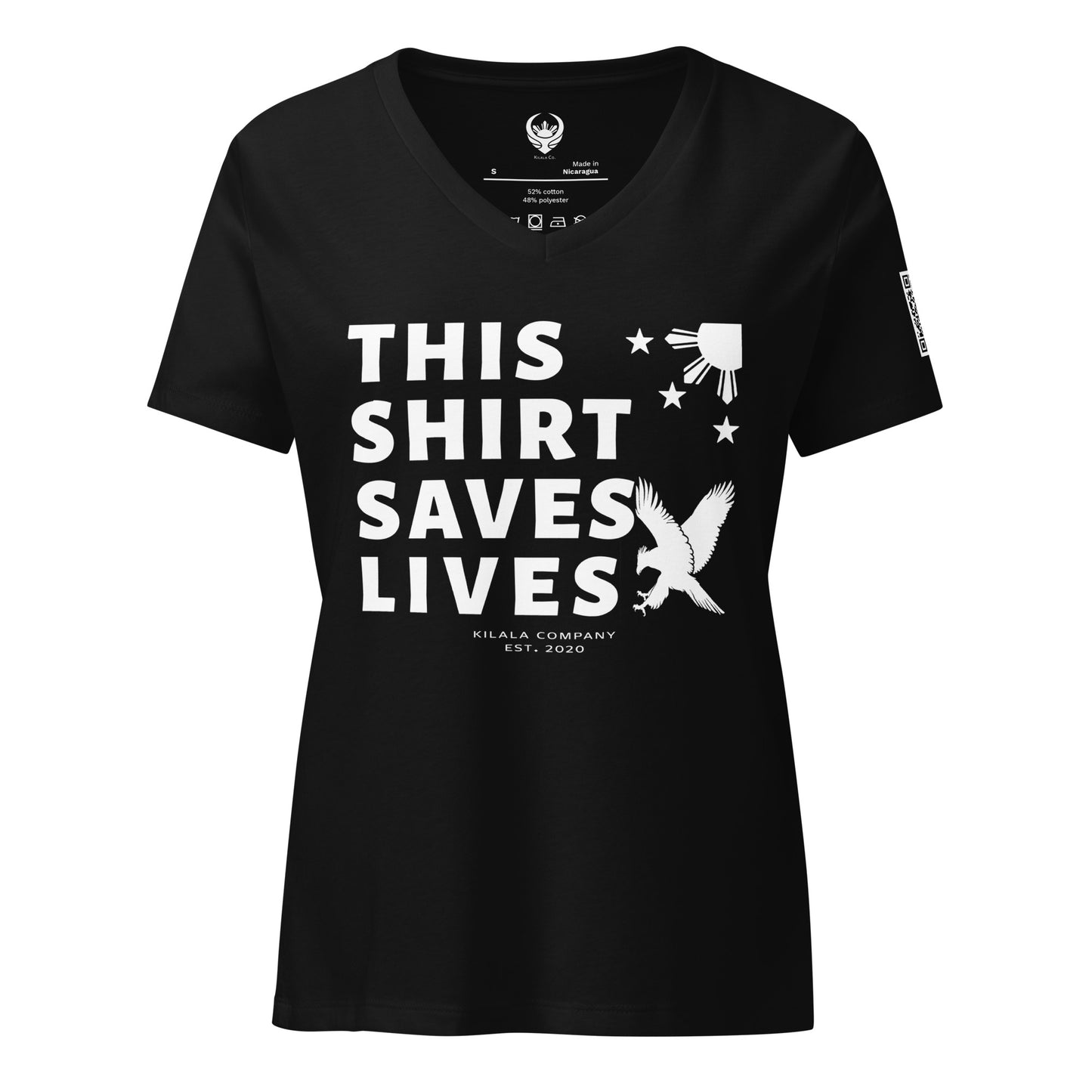 This Shirt Saves Lives V-neck T-Shirt - Philippine Eagle (Women’s)
