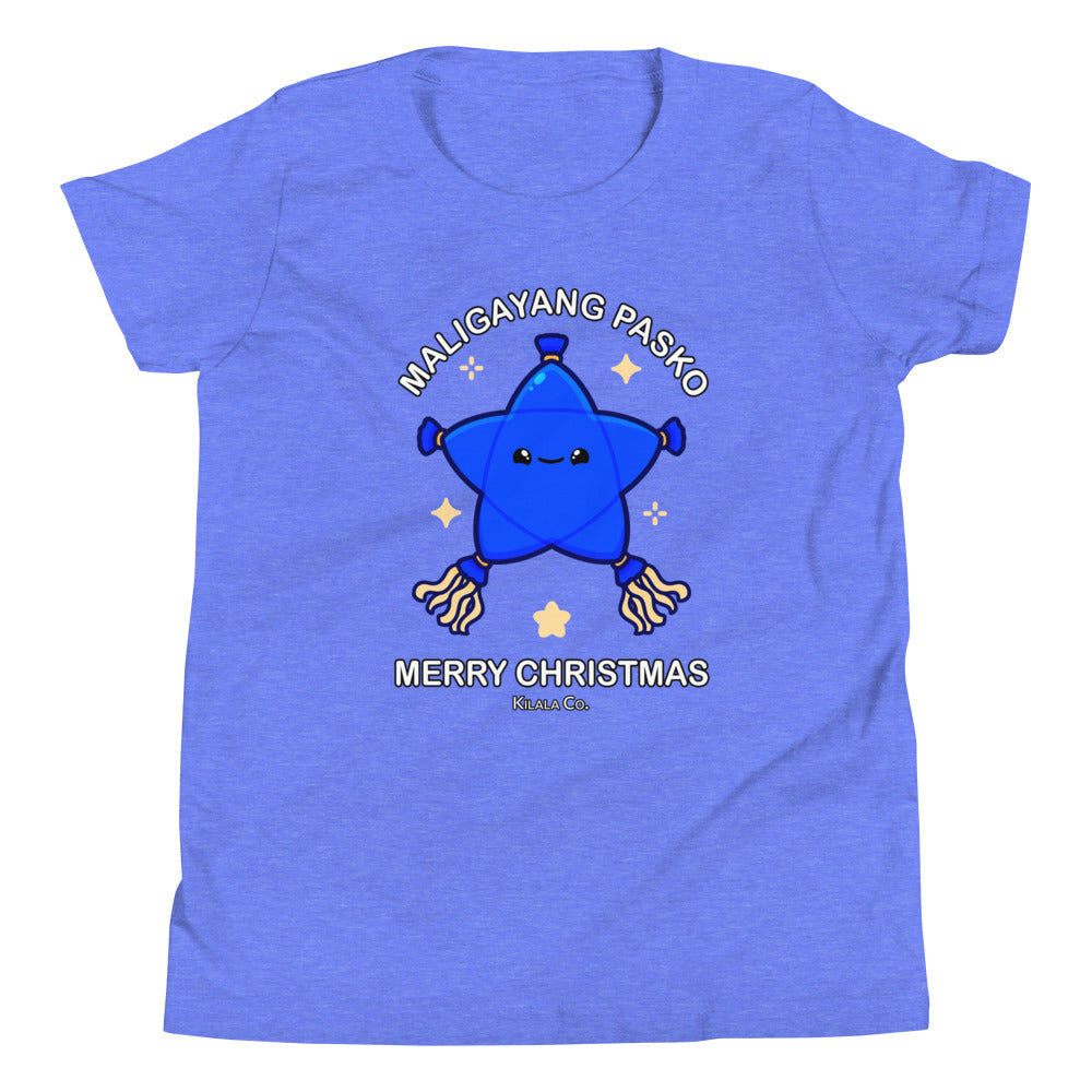 Maligayang Pasko Blue Cuties Star - Youth Short Sleeve T-Shirt