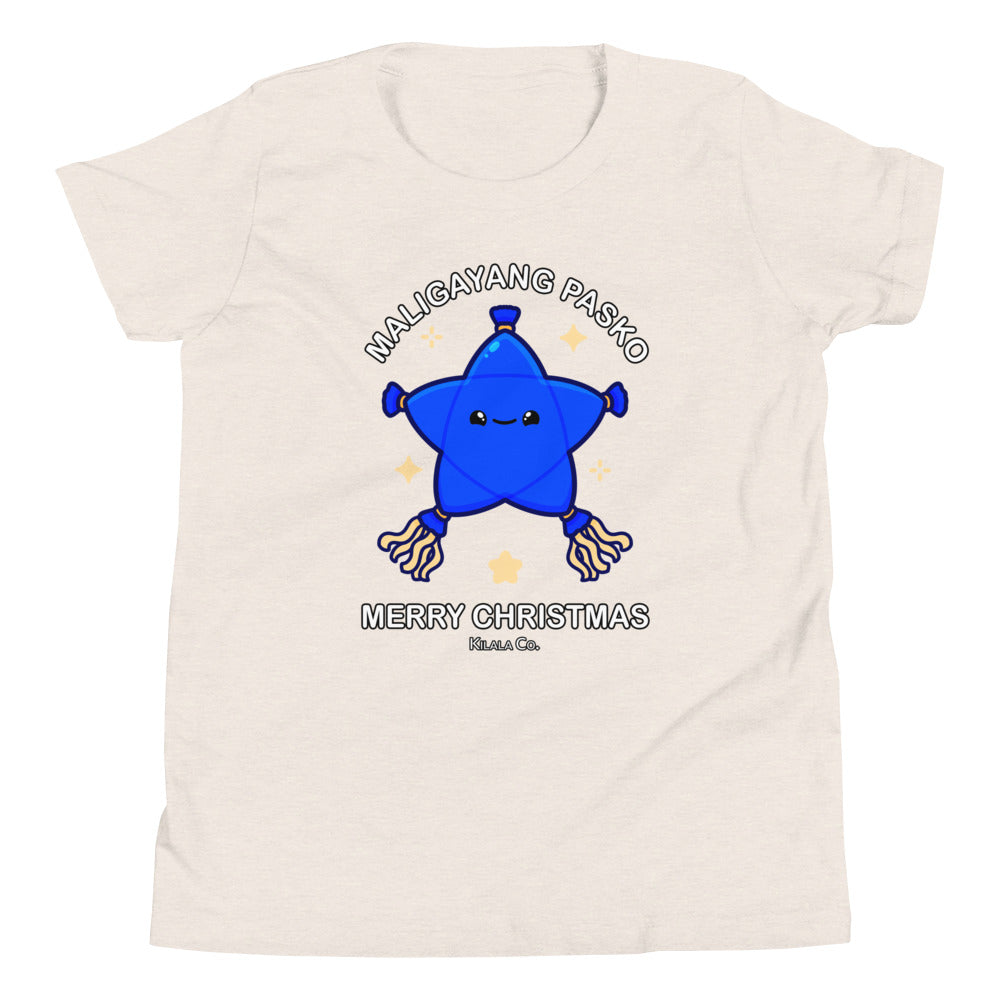 Maligayang Pasko Blue Cuties Star - Youth Short Sleeve T-Shirt