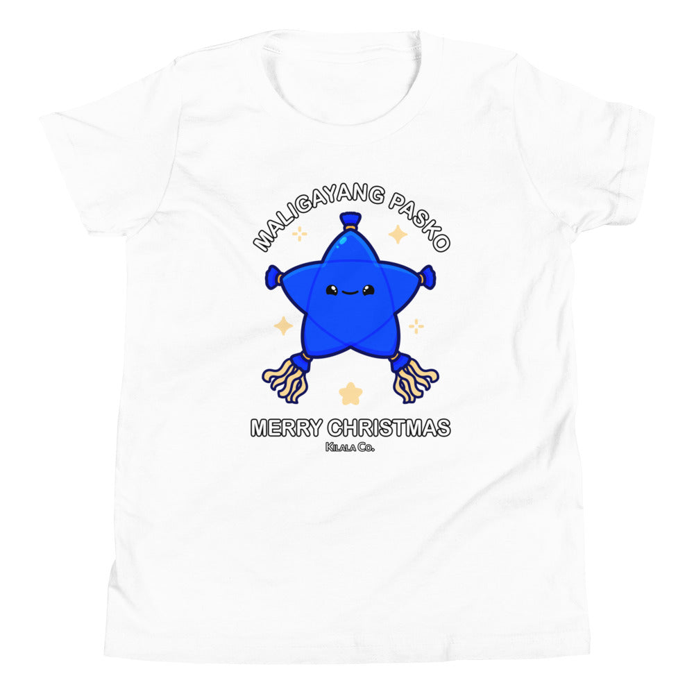 Maligayang Pasko Blue Cuties Star - Youth Short Sleeve T-Shirt