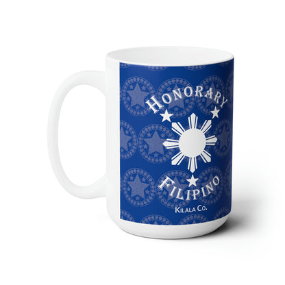 Honorary Filipino Christmas Ceramic Mug (Blue) 15oz