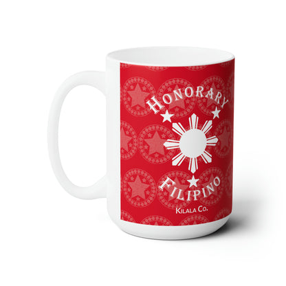 Honorary Filipino Christmas Ceramic Mug (Red) 15oz