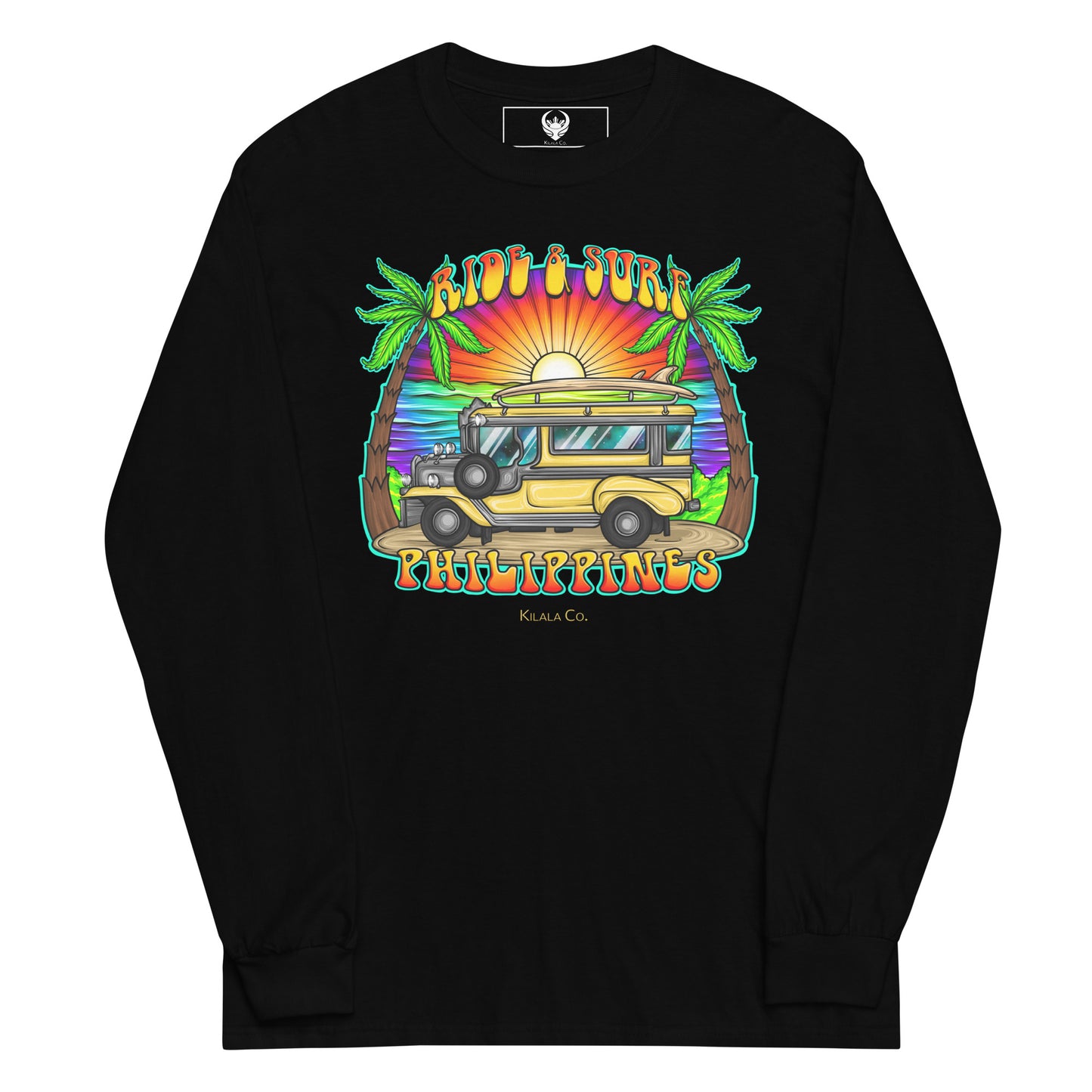 Ride & Surf Philippines | Gold Jeepney -  Men’s Long Sleeve Shirt