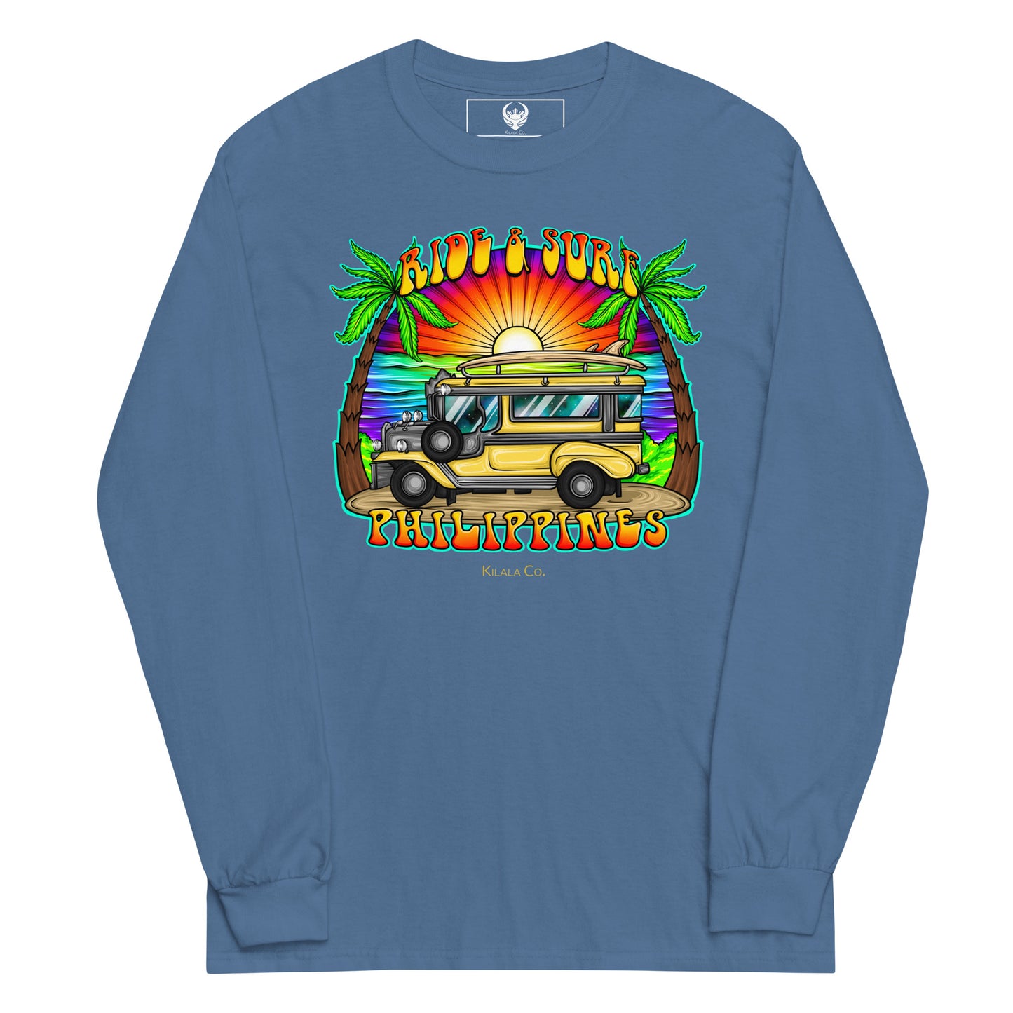 Ride & Surf Philippines | Gold Jeepney -  Men’s Long Sleeve Shirt