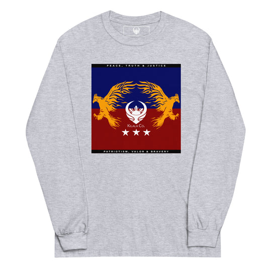 Philippine Eagle and Flag Men’s Long Sleeve Shirt