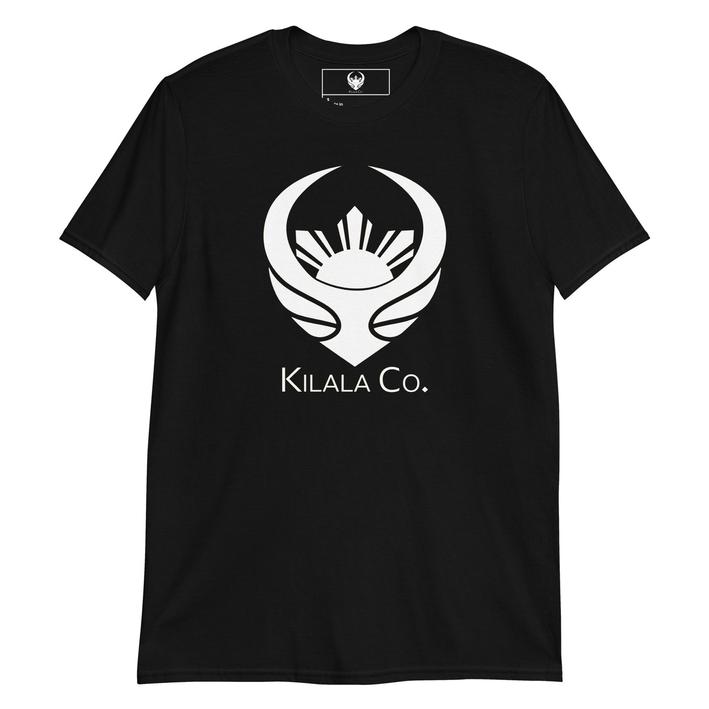 Kilala Co. Brand Kurzärmliges Unisex-T-Shirt - Weißes Logo