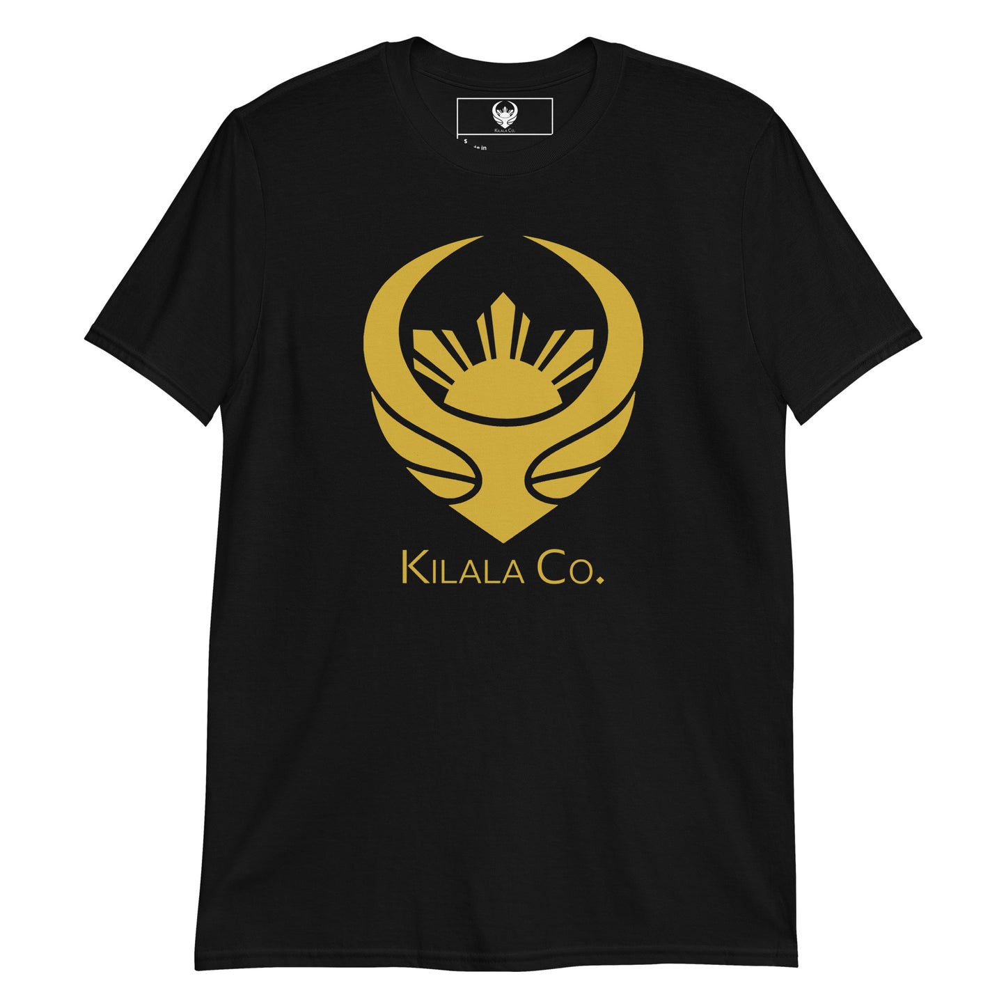 Kilala Co. Brand Kurzärmliges Unisex-T-Shirt - Goldenes Logo