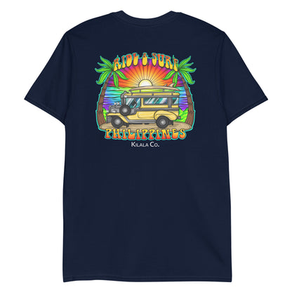 Ride & Surf Philippines - Gold Jeepney - Short-Sleeve Unisex T-Shirt