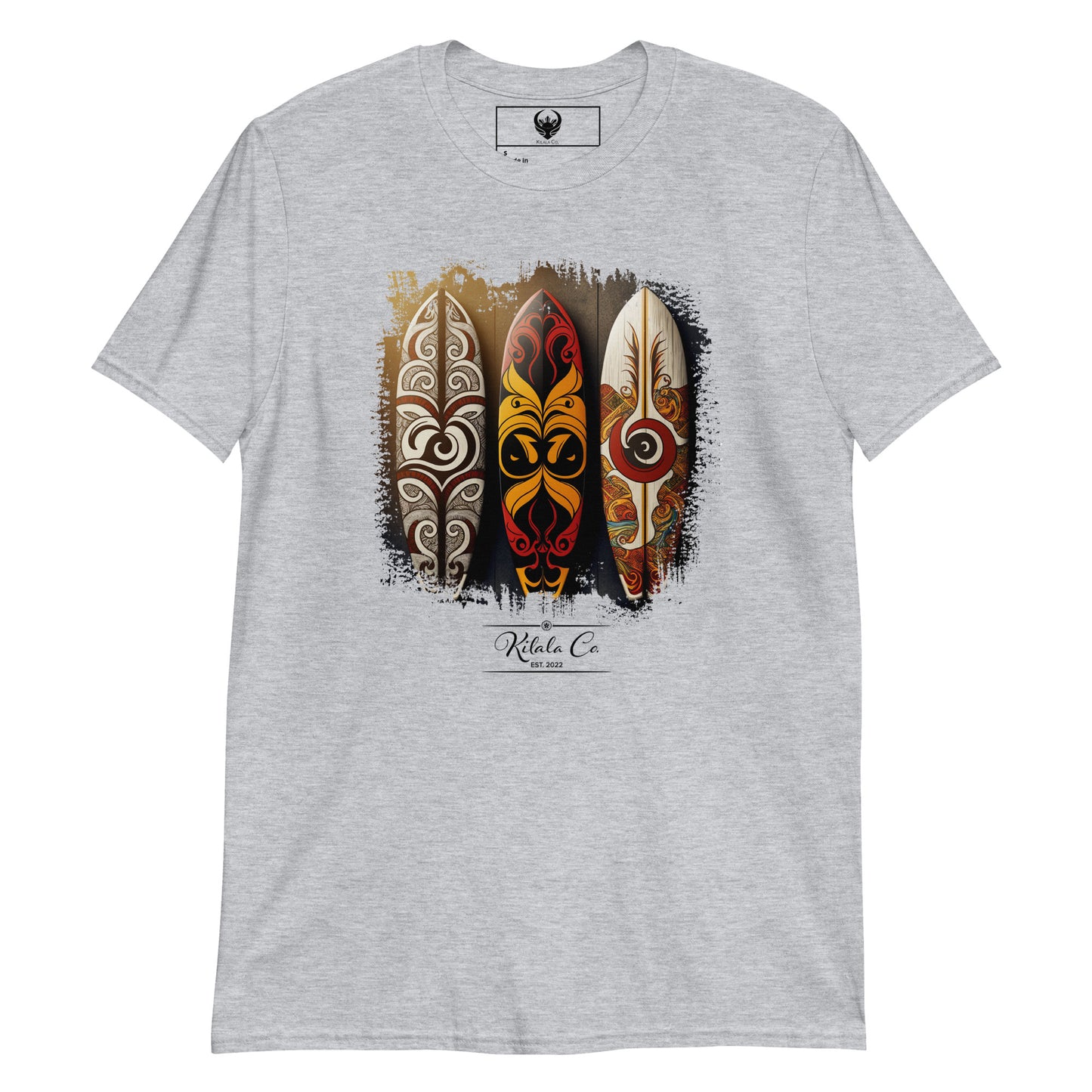 Tribal Philippine Pattern Surfboard Short-Sleeve Unisex T-Shirt