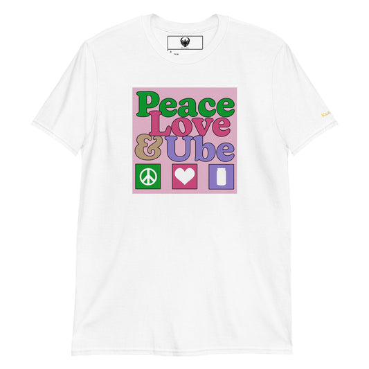 Peace, Love &amp; Ube - lyhythihainen naisten t-paita