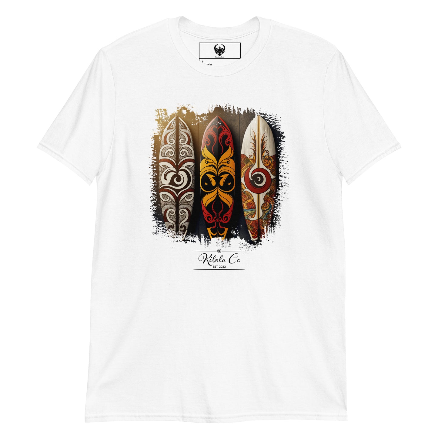 Tribal Philippine Pattern Surfboard Short-Sleeve Unisex T-Shirt