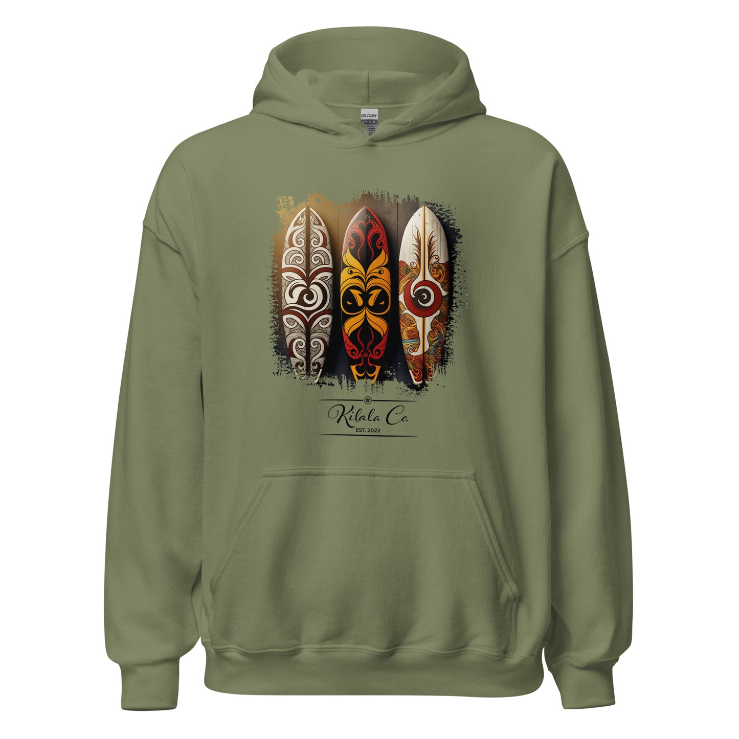 Tribal Surfbretter Unisex Hoodie