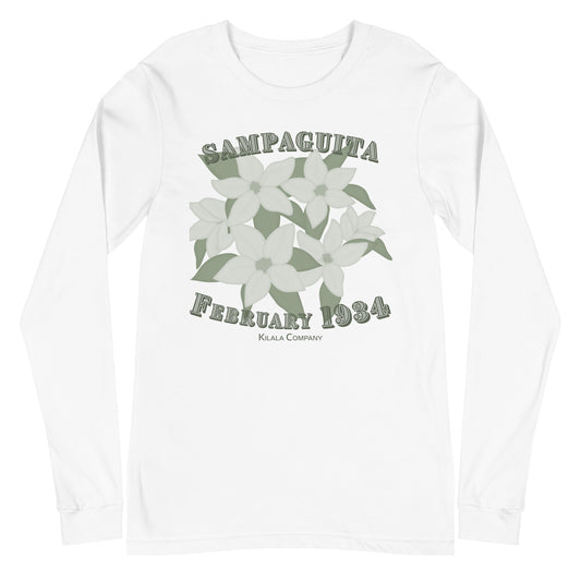 Sampaguita National Flower - Unisex Long Sleeve Tee