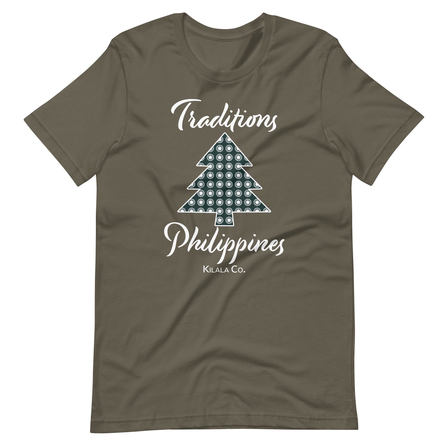 Weihnachtsbaum mit philippinischem Parul-Muster - Traditionen - Unisex T-Shirt