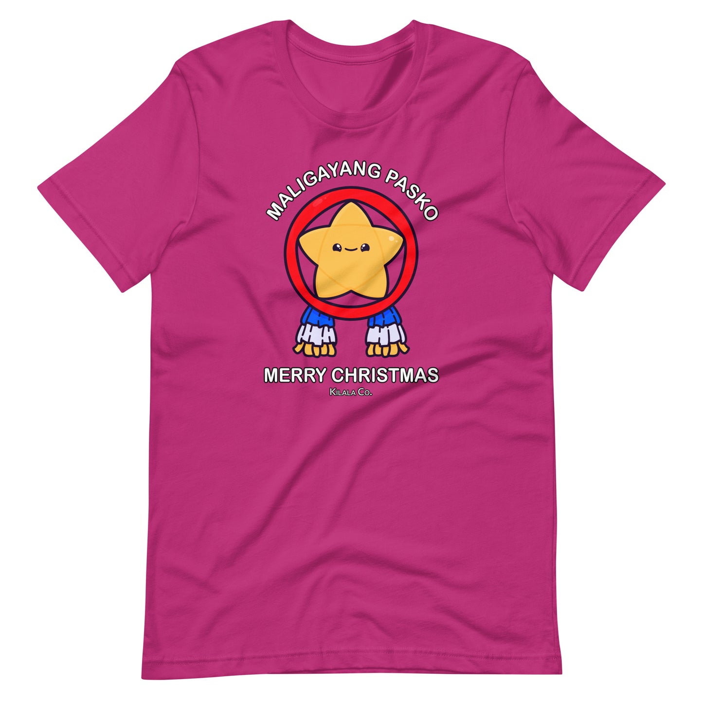 Maligayang Pasko Gold Cuties Stern - Unisex-T-Shirt für Erwachsene