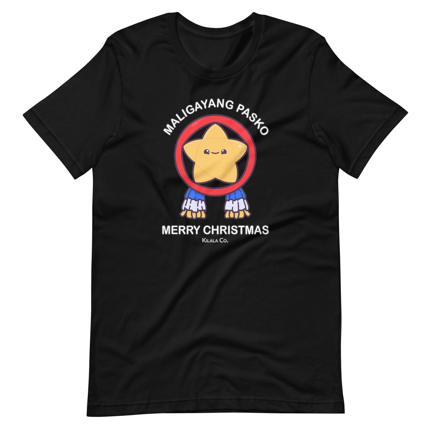 Maligayang Pasko Gold Cuties Stern - Unisex-T-Shirt für Erwachsene