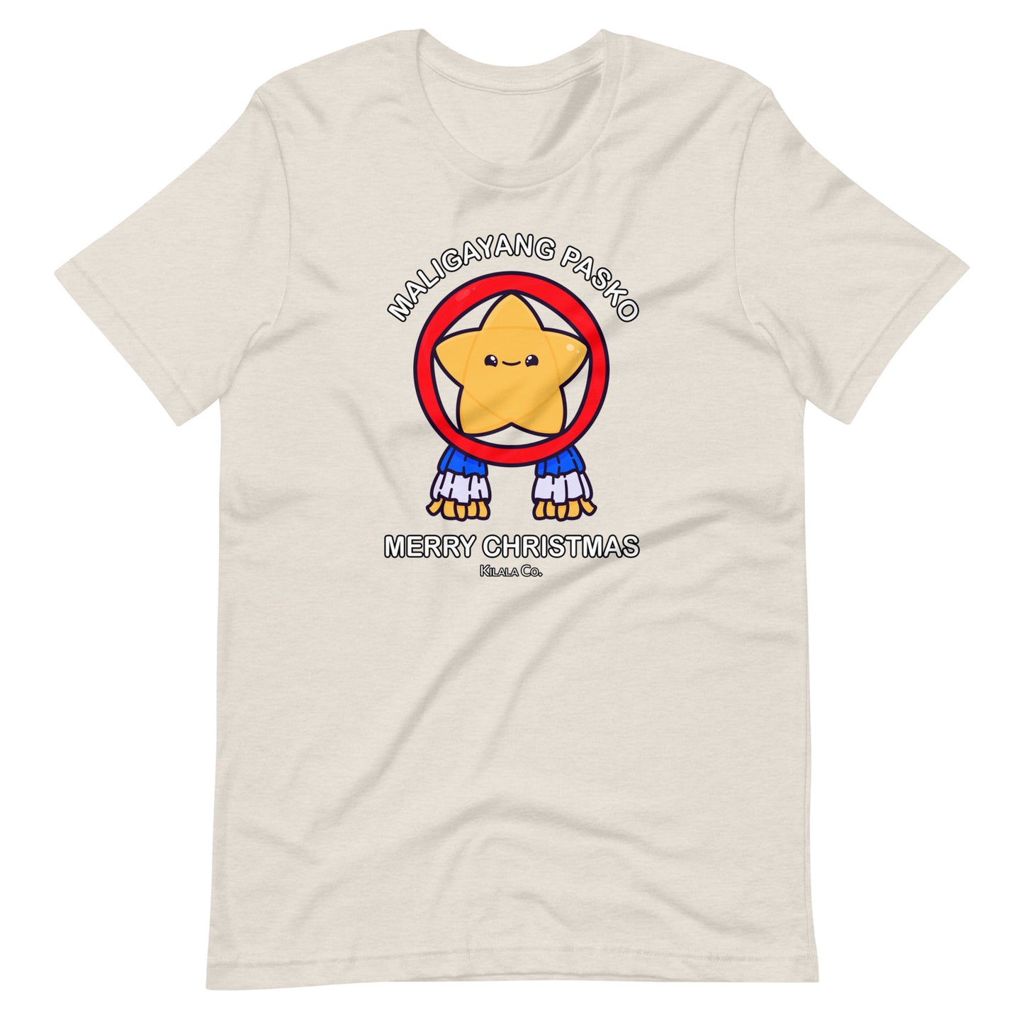 Maligayang Pasko Gold Cuties Stern - Unisex-T-Shirt für Erwachsene