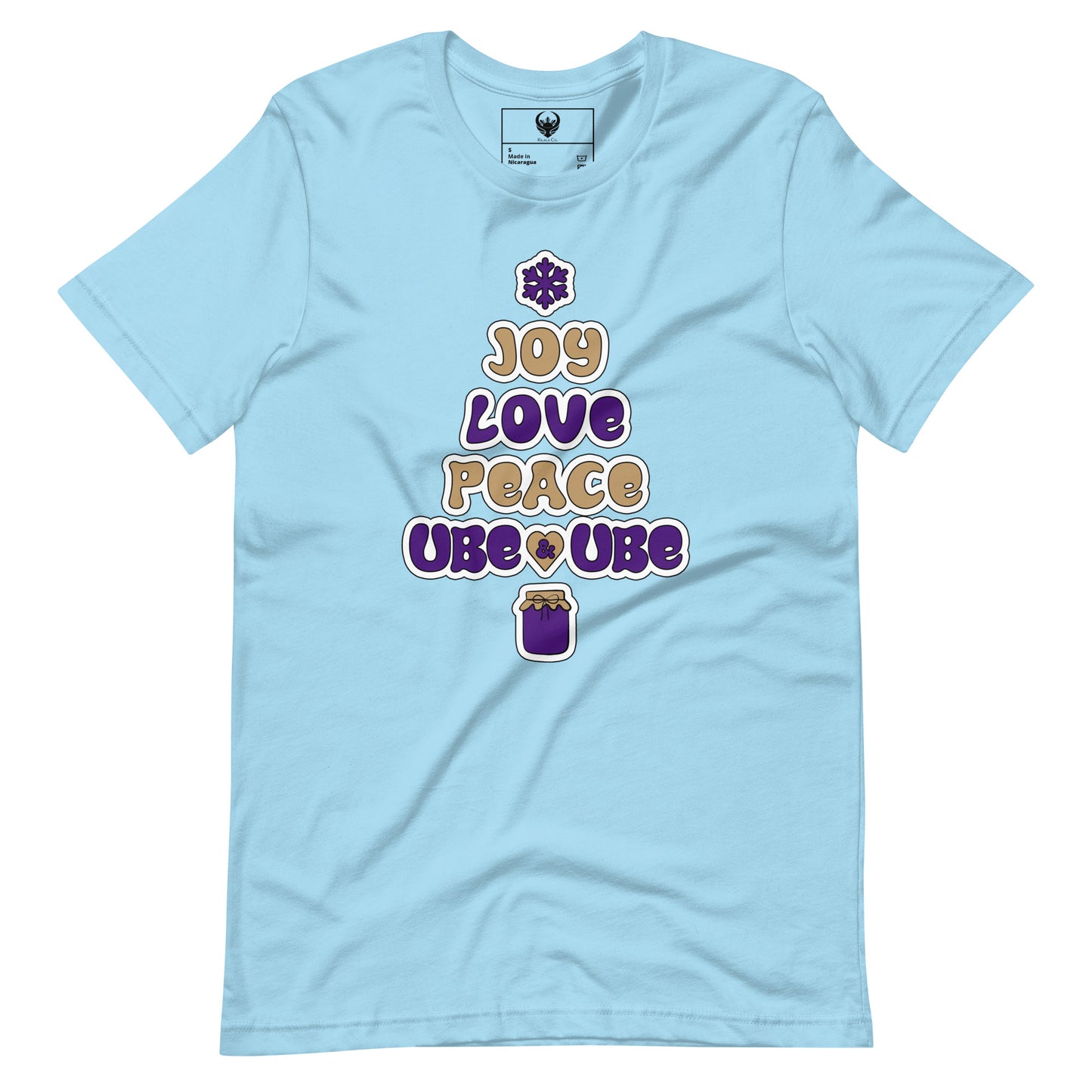 Joy, Love, Peace, and Ube Adult Unisex T-shirt