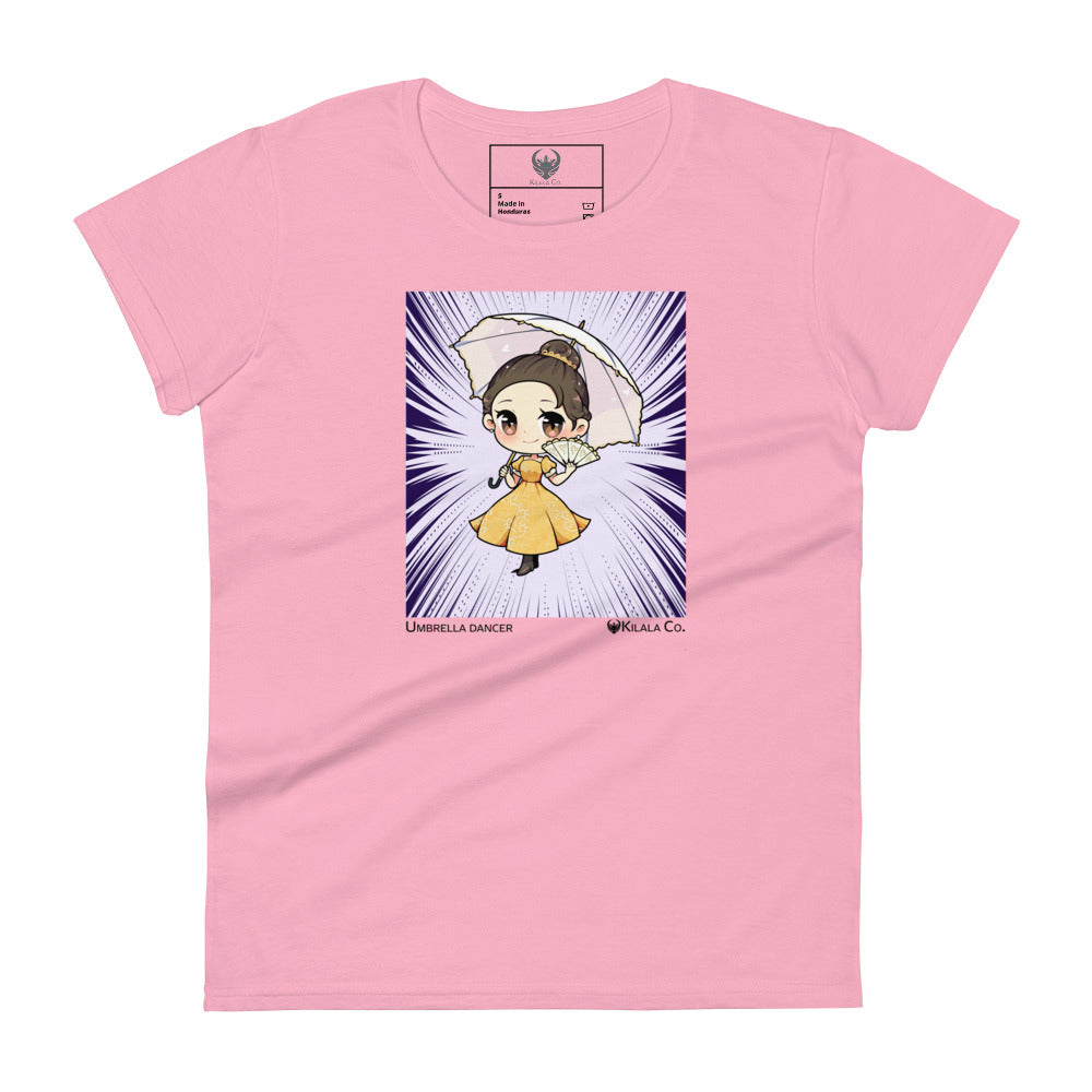 Women's Umbrella Dancer Anime Short Sleeve T-shirt