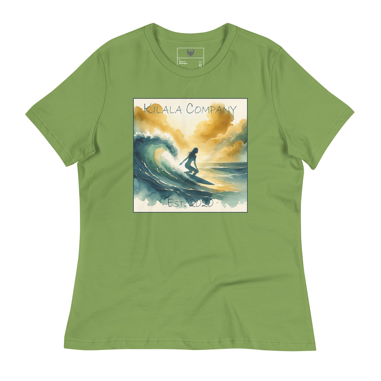 Entspanntes T-Shirt „Golden Hour Watercolor“ (Damen)