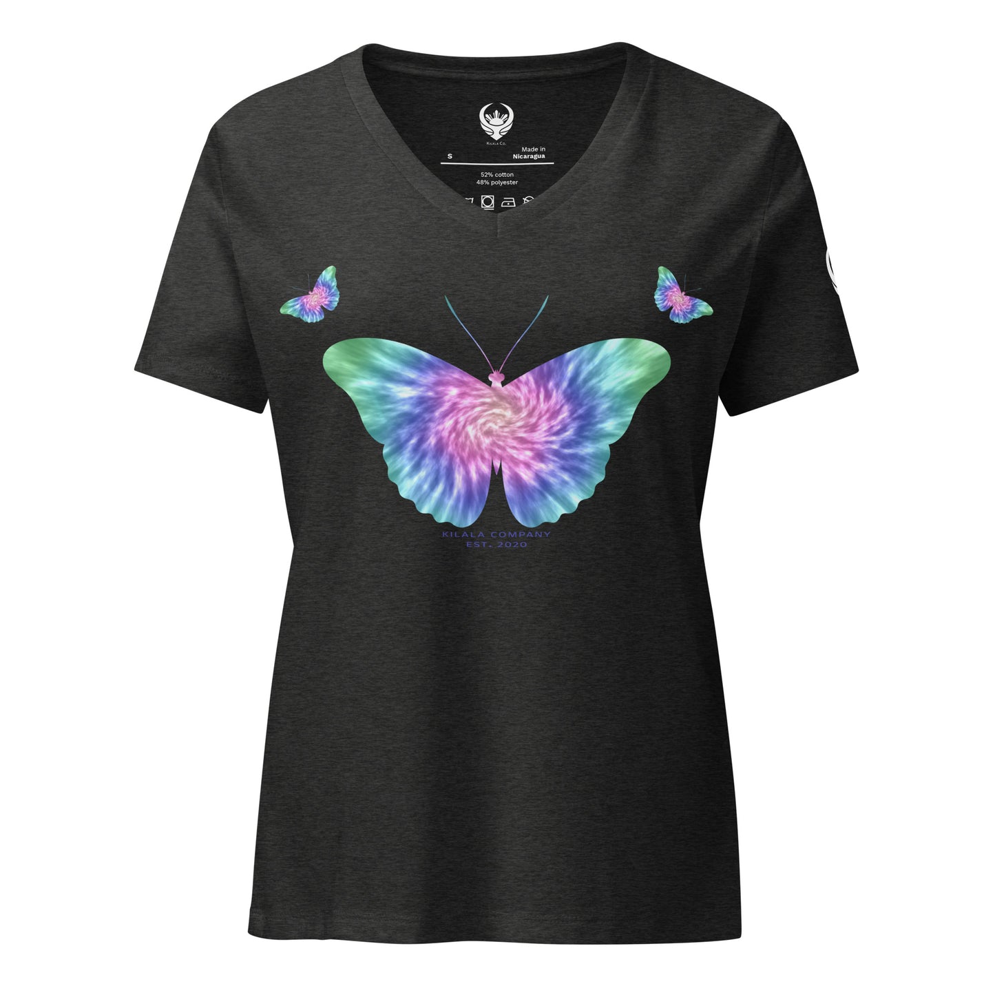 Butterfly Tie-Dye Relaxed V-neck T-shirt (Women’s)