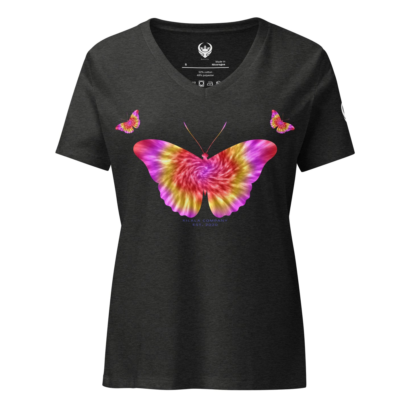 Butterfly Tie-dye Relaxed V-neck T-shirt (Women’s)