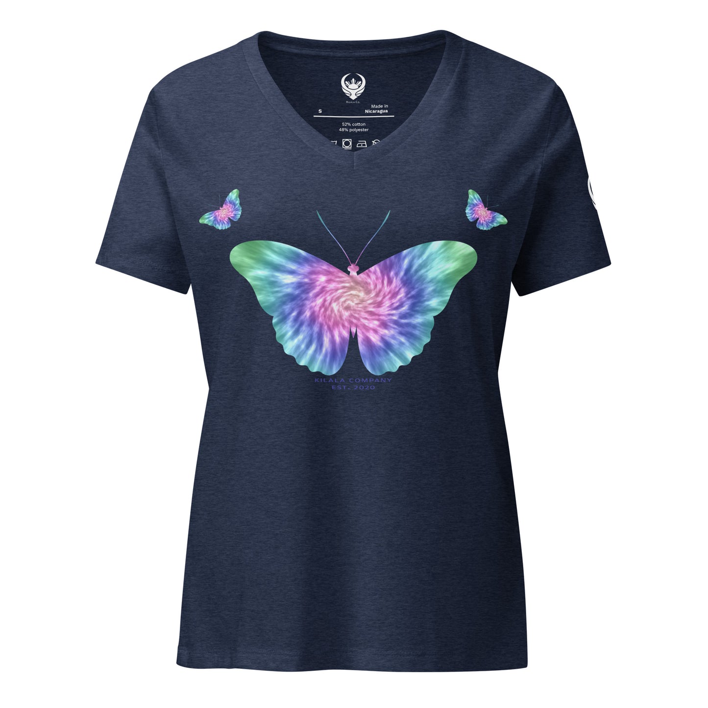 Butterfly Tie-Dye Relaxed V-neck T-shirt (Women’s)