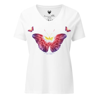 Butterfly Tie-Dye Relaxed V-neck T-shirt (Women’s)