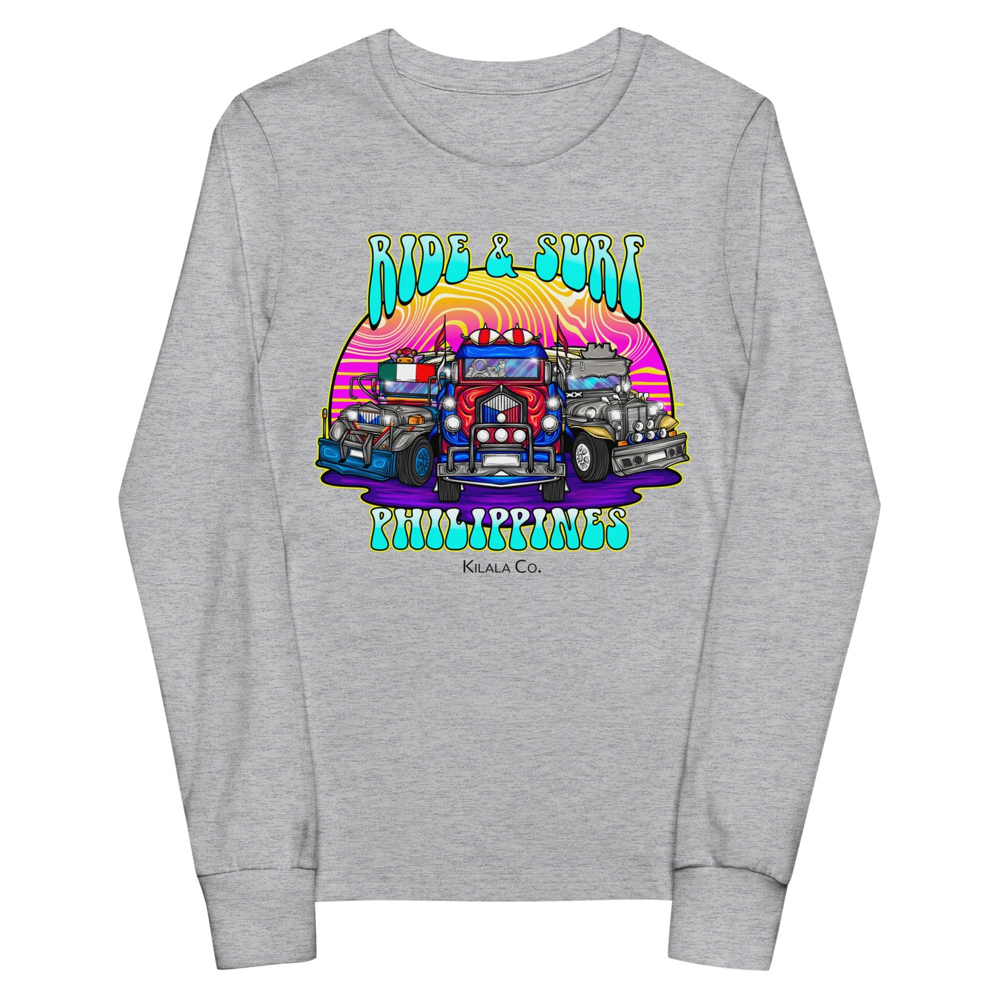 Ride & Surf Philippines - Youth long sleeve tee