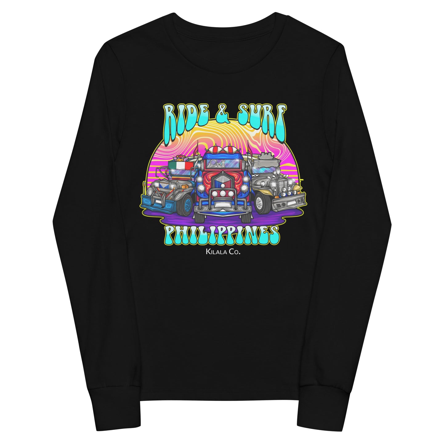 Ride & Surf Philippines - Youth long sleeve tee