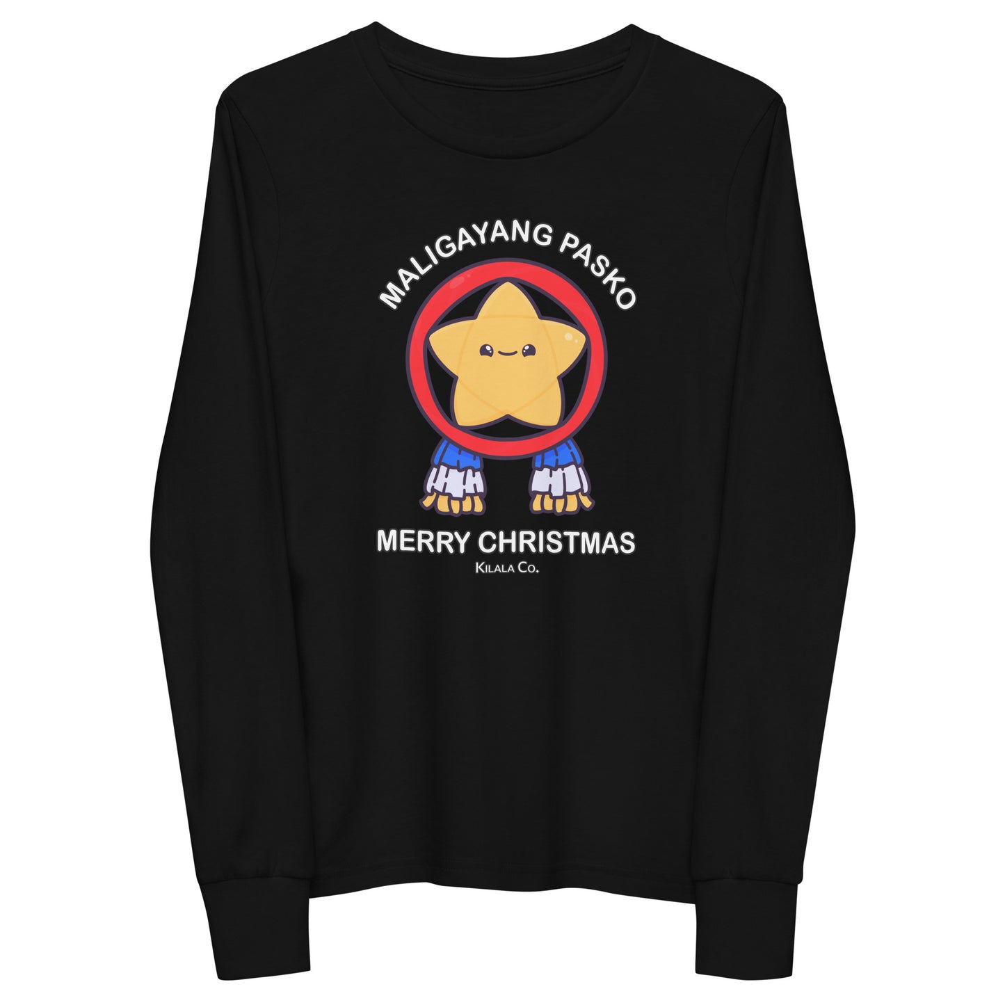 Maligayang Pasko Langarm-T-Shirt für Jugendliche