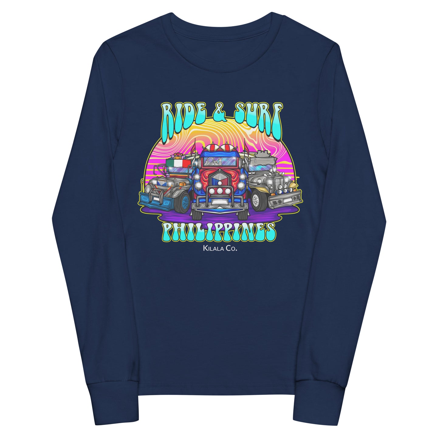 Ride & Surf Philippines - Youth long sleeve tee