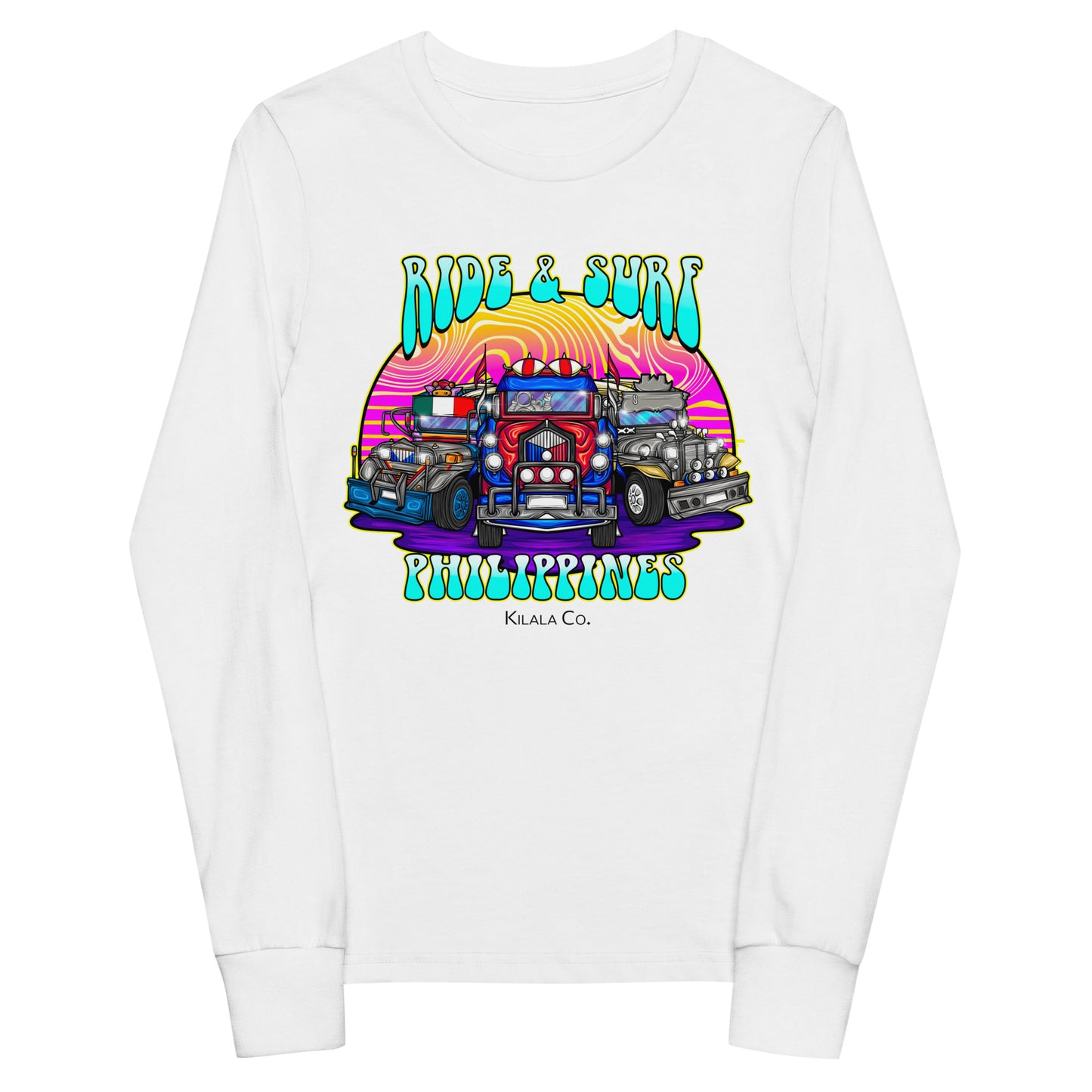 Ride & Surf Philippines - Youth long sleeve tee