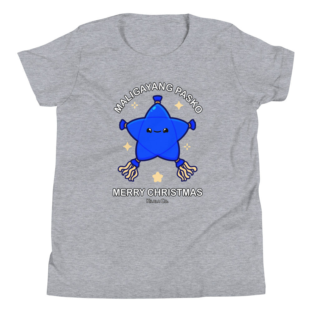 Maligayang Pasko Blue Cuties Star - Youth Short Sleeve T-Shirt