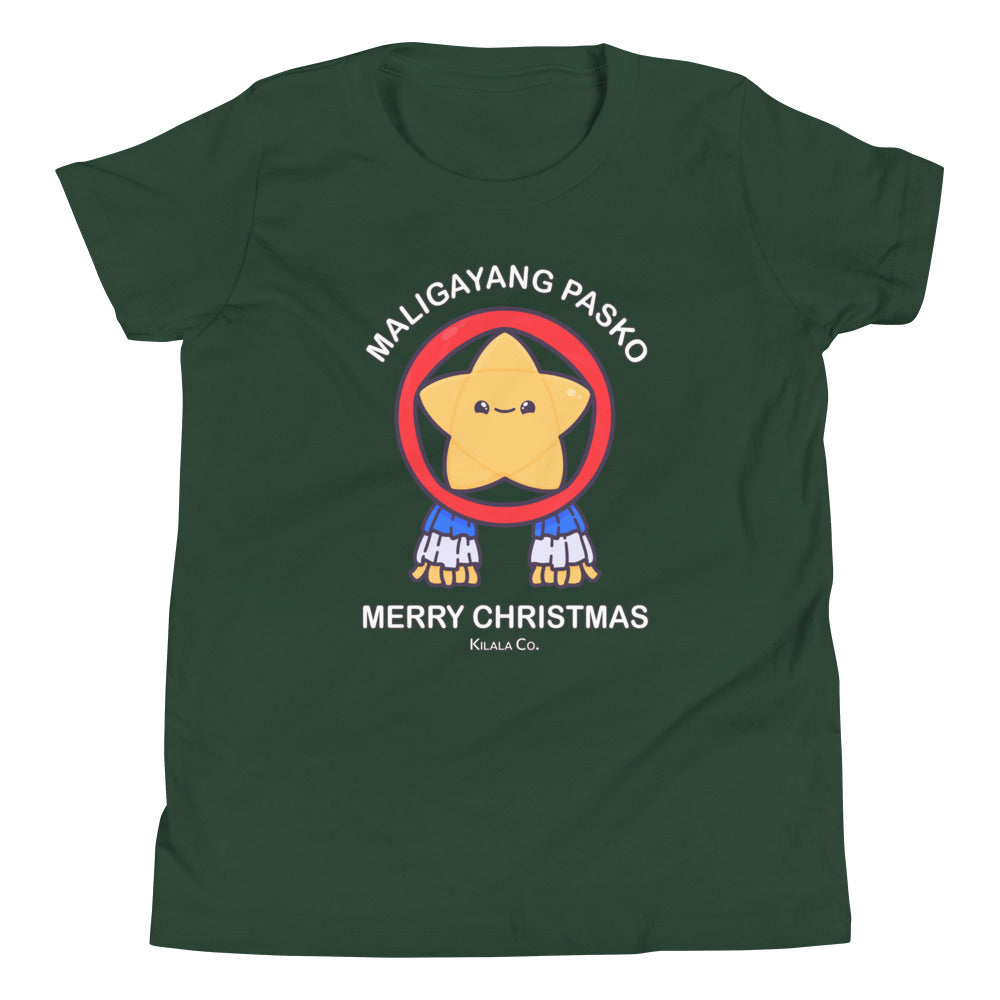 Maligayang Pasko Gold Cuties Stern - Jugend T-Shirt