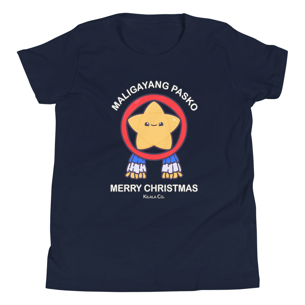 Maligayang Pasko Gold Cuties Star - Youth T-Shirt